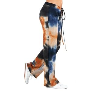 24 seven lounge pants Sz S Colorful boho wide leg